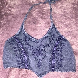 One Size Fits All, Purple Halter Tie Top